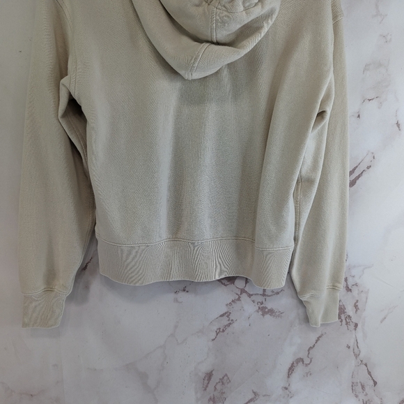 Everlane Hoodie Womens Sandstone Lightweight French Terry Pullover Sweatshirt - Picture 8 of 12